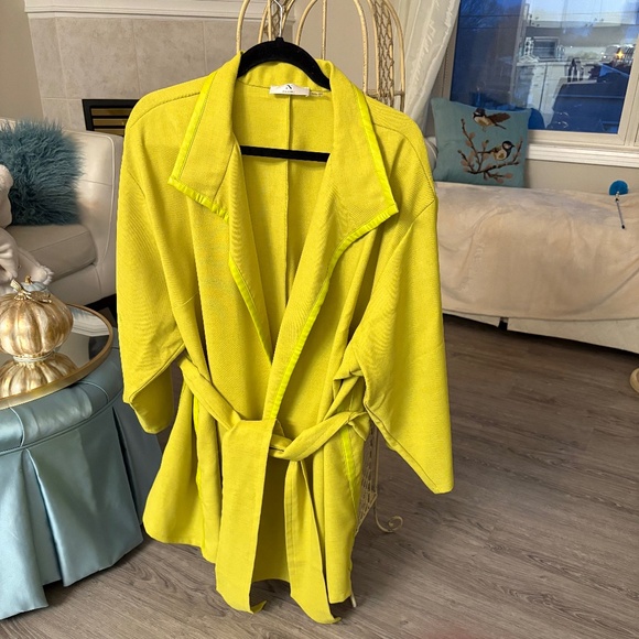 Natori Chartreuse Jacket with Belt - Picture 3 of 5